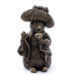 Cane Companions Beatrix Potter Benjamin Bunny Stake Topper - Handmade Flower Pot Garden Ornament - Outdoor Figurine