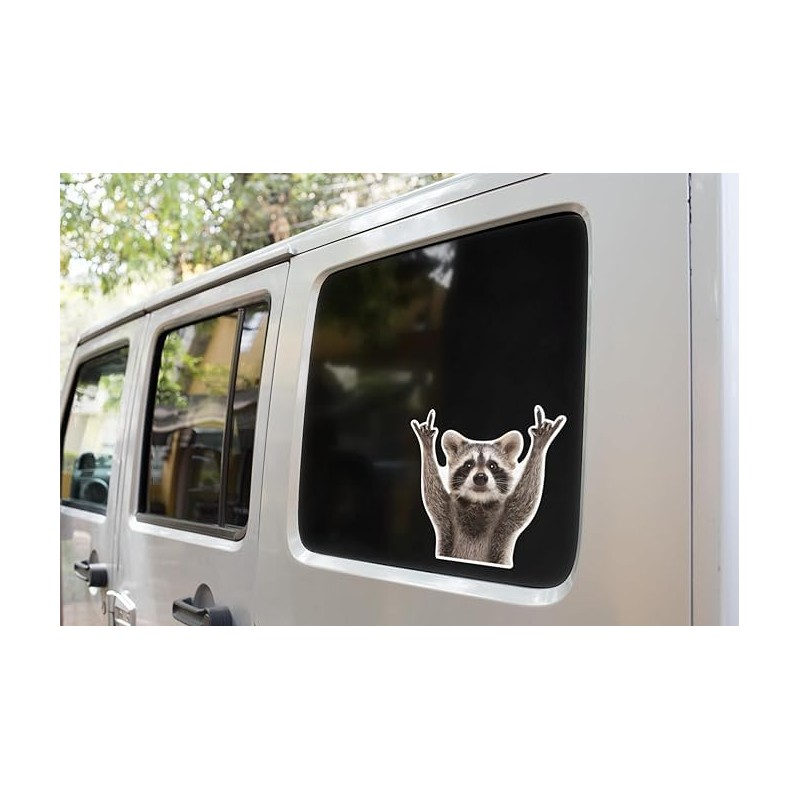 Rocking Raccoon Sticker/Decal
