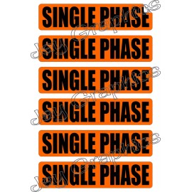 Unbranded Single Phase Voltage & Conduit Markers | Stickers | Decals | Labels Electrical