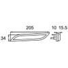 HELLA 2PS 013 305-091 Side Marker Light - Shapeline Style