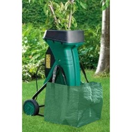 SPARES2GO Heavy Duty Waste Bags Cover Sack for Garden Shredder Mulcher Chipper - 120 Litre (Pack of 2, Green)