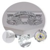 Zenouidle Dimmable Crystal Chandelier Modern Crystal Ceiling Light 3 Rings