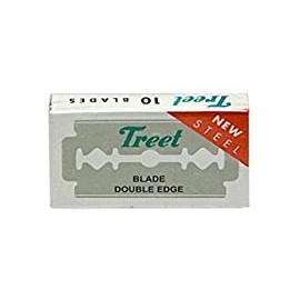 Treet New Steel Double Edge Razor Blades, 10 Pack