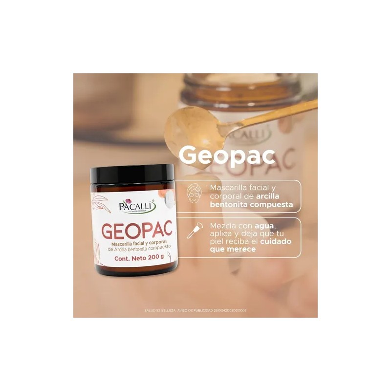 Geopac Pacalli · Arcilla Bentonita Compuesta · 200 G