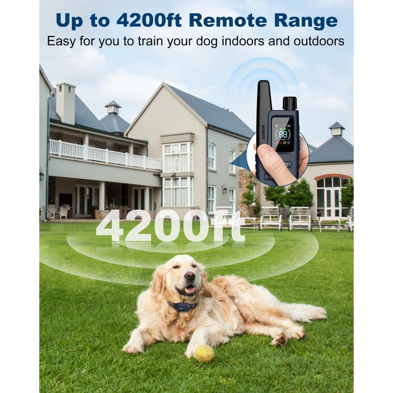 Jugbow Dog Shock Collar - 4200FT Dog Training Collar with