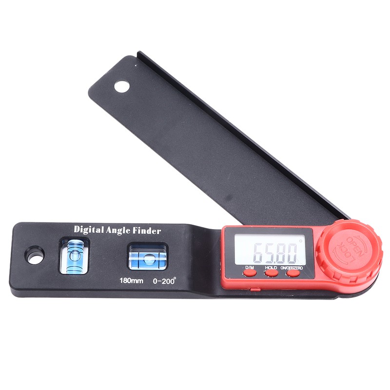 0‑200° Digital Display Angle Finder High Accuracy Electronic Spirit Level
