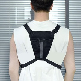 Running Chest Pack | Hiking Chest Pack Running Vest | Backpack Outdoor Gear Lightweight for Biking Jogging Cycling Runners Men Women Travel Camping Hunting Workout Gym