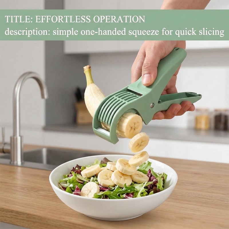 Banana Slicer 1 Pcs Fruit Cutter For Banana Strawberry Grape