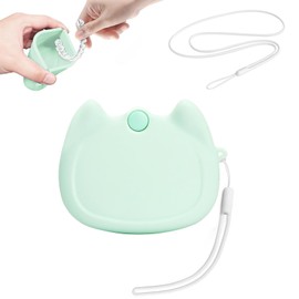 Silicone Retainer Case with Lanyard, WINDSIUUU Portable Cute Travel Retainer Holder Braces Aligner Case with Vent Holes Aligner Retainer Case for Women Travel Denture Night Guard Container