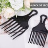 2 Pcs Afro Comb for Curly Hair, Plastic Wide Teeth