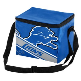 Detroit Lions Big Logo Stripe 6 Pack Cooler