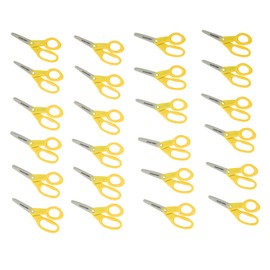 Colorations 24 Blunt Tip Scissors, Plastic Blades, Perfect Scissors for Beginners (Item # CSCISS24)