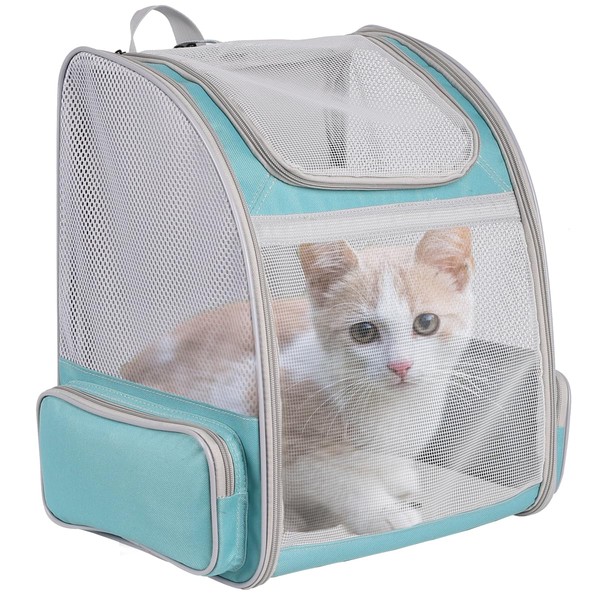 Expandable Pet Carrier for Medium Cats and Small Dogs,Ventilated Cat