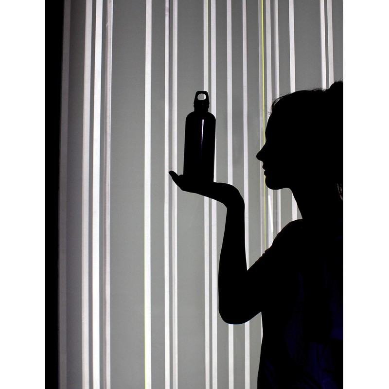 SIGG Traveller Black Water Bottle (1 L), Pollutant-Free and Leak-Proof