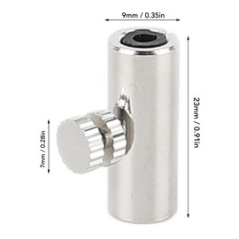 Cello Wolf Tone Eliminator Metal Wolf Tone Mute Suppressor Tube Accesorios para Instrumentos de Violonchelo para Trombón y Corneta (Plata)
