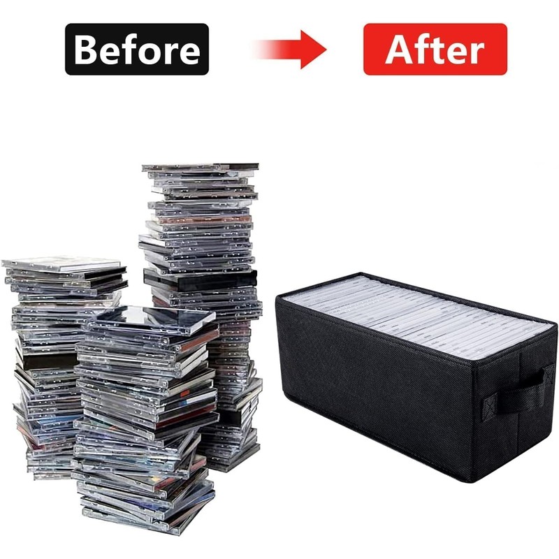 UENTIP CD Storage Box - Pack of 6 CD Case