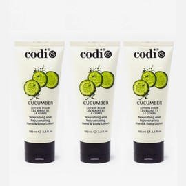 CodiNCodi Hand & Body Lotion – 100 ml (3.38 Fl Oz) Pack of 3 – Moisturizer with Natural Extracts – Hydrating, Non-Greasy Formula for All Skin Types (3.38 Fl Oz (Pack of 3), Cucumber)