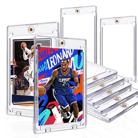 Pack of 20 Magnetic Card Holder, Trading Card Sleeves 35PT Card Saver UV Protection Trading Cards Sleeves Photocard Holder for Standard Cards, Sports Cards, Football Cards, Top Loads