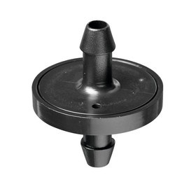 Orbit 67216 1/4" Barb 1 GPH Non-Pressure-Compensating Drip Irrigation Inline Dripper/Emitter, 10 Pack