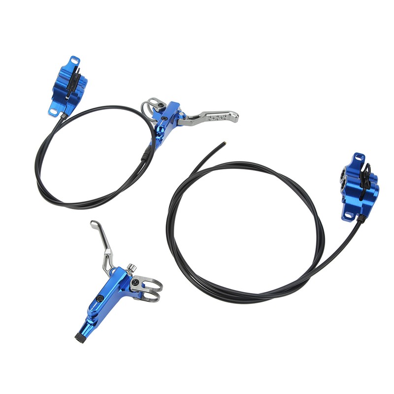 1 Pair Bicycle Hydraulic Disc Brake Four Pistons Aluminum Alloy