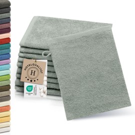 Zollner Set of 10 Flannels, Cotton, 16 x 21 cm, 064