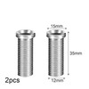 Zhenghebuy Sink Basket Screw,2 Pieces 35mm Hollow Kitchen Sink Plug