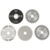 Set of 5 Mini Circular Saw Blades, Fine Processing, Cutting