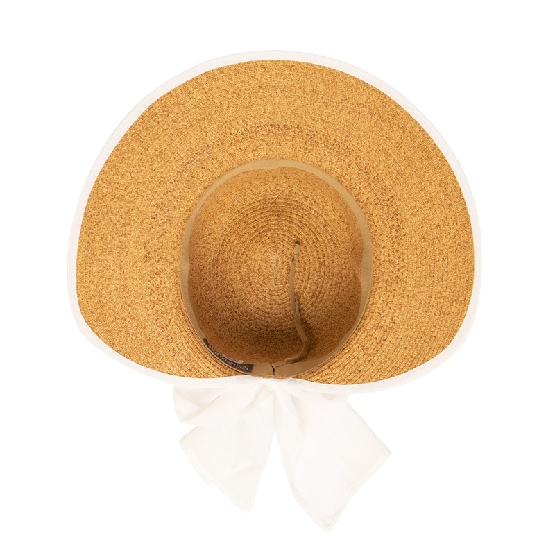 Brunch Date - Ultrabraid Face Saver Sun Hat with Chiffon