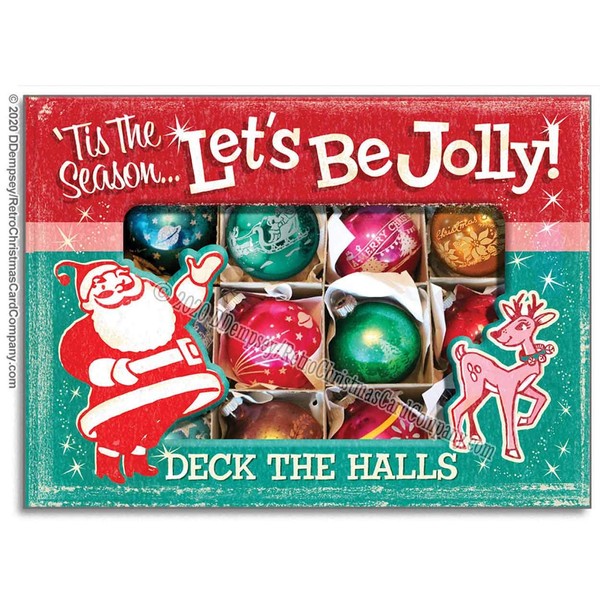 Let's Be Jolly Christmas Cards, Package of 8