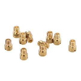 Akozon Pack of 10 Carburettor Main Nozzles, Metal Main Nozzle for Puch Maxi Bing Hercules for Dellorto Carburettor for GY6 Engines with M4 Carburettor Nozzles
