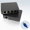 Universal 1 PC 1/4 1000Mbps Black ABS RJ45 LAN Network