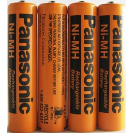 Panasonic 4 Pcs Panasonic Cordless Phones AAA Rechargeable Batteries NiMH 700 mah 1.2v