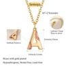 Semoya Softball Initial Necklace for Women Girls, Gold A-Z Letter