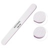 NÉONAIL 1x Nail File Straight 100/180 Grey (Pack of 1)