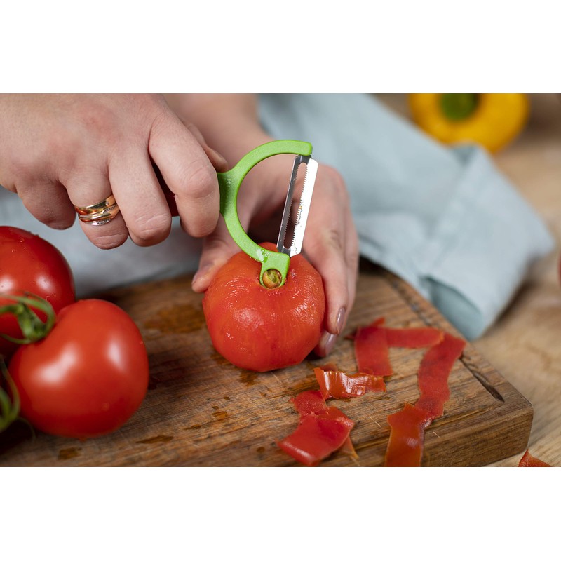 Kuhn Rikon Serrated Veggie Peeler, Tomato Design