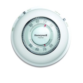Honeywell Home CT87N1001 The Round Non-Programmable Manual Thermostat, Large, White