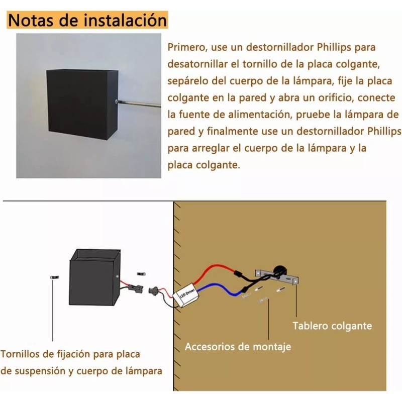 lampara pared LED 12w Luz De Pared Luz Arbotante Led