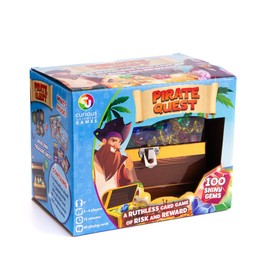 Curious Universe Games Pirate Quest | Board Game for 2 to 4 Players | Ages 5 Years and Above | Treasure Chest Game