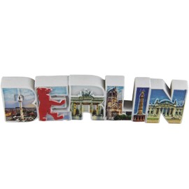3D Magnet Berlin Skyline Lettering Fridge Magnet Typical Souvenir Design Made in Berlin