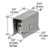 CRL Heavy Duty Ball Bearing Wheel Assembly for CRL H-Bar