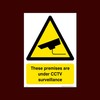 These premises are under CCTV surveillance Plastic Sign with double