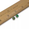 Hackberry Creek 12 Emerald Green Faceted 8mm Crown Cathedral Beads,