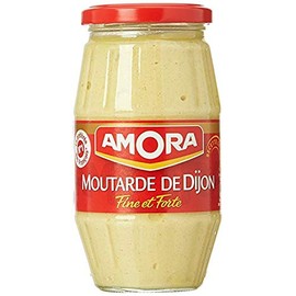 Amora Moutarde de Dijon Fine et Forte - Fine and Strong French Dijon Mustard, 440g (15.5oz) Jar