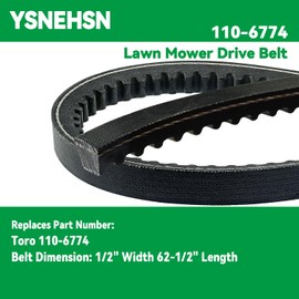 110-6774 Lawn Mower Drive Belt Fits for Toro 110-6774 Timecutter Z4200 Z4220 Z4235 Z5000, Z5020, Z5030, Z5035, Z5040, Z5060 (1/2" x 62-1/2")
