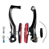Chooee Bicycle V Brake, Aluminium V-Brake Brake Set, Black/Red