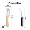 Premium Vegetable Peeler with Wooden Handle and Bottle Openerand Fish-Scaler