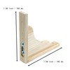 Mcredy 2 PCS Wood Shelf Bracket,7.09 Inch Triangle Wall Mount