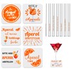 Aperol Spritz Gift Pack of 12 Includes Aperol Straws Glass