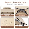 SCOCANOPY Grill Replacement Canopy BBQ Gazebo Top Compatible with Aldi