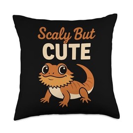 Bearded Dragon Life Reptile Parent Lizard Lover Exotic Pet Throw Pillow